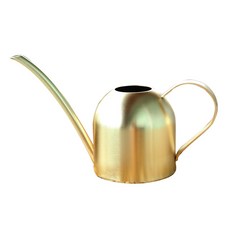 不鏽鋼園藝長嘴澆花壺, 砂金色 450ml, 1個