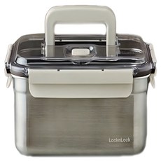 LocknLock 樂扣樂扣 排氣閥不鏽鋼提把泡菜保鮮盒, 3.8L, 1個