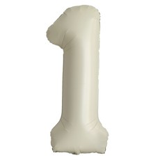 이벤트홀릭 초대형 숫자풍선 40인치 100cm, 1개, 크림 1