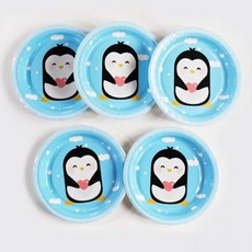 하니 칼라 파티 종이접시 23cm 5매(블루)r1d2+3TCP