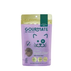 Gourmate 放牧牛肝凍乾 65g 犬貓零食 紐西蘭製造 經典營養凍乾肉塊, 1個, 25g, 牛肝