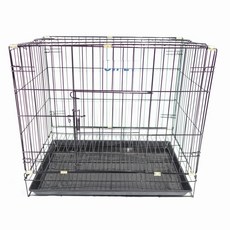 U.PET 活動折疊式寵物籠 狗籠 貓籠 兔籠 靜電粉體烤漆, 1個, 2尺(附黑色塑膠底盤)