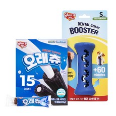 1시간 노즈워크 장난감 오래먹는 덴탈츄 부스터+오래츄 S 1박스, 1