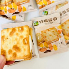 食材工坊 竹塩麥香夾心餅 全素, 600g, 1個