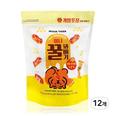 효성 무직타이거 미니 꿀꽈배기, 400g, 12개
