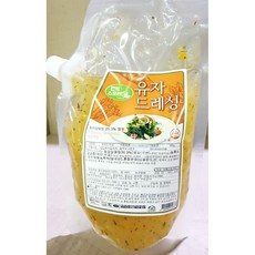 대량 유자 샐러드 소스 500g 업소용 벌크 양념, 10개
