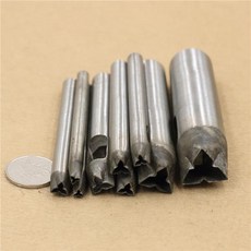 수제 가죽 DIY 도구 model3 모양 펀치 타원형, 01 15mm