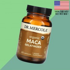 닥터 머콜라 마카 젤라틴화 60캡슐 1 500mg Dr. Mercola Organic Maca 젤라틴ized 60 Capsules per Capsule, 60