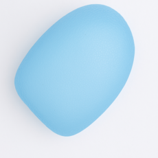 말랑 스퀴시 슬라임 로제 스트레스 볼 빵떡 말랑이 장난감, 블루, 263g, 1개