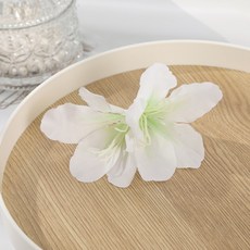 AWAYTR 보헤미아 칸나 꽃 Samll 헤어 클립 하와이 신부 꽃 헤어 클립 헤어핀 자용 웨딩 액세서리, [17] D