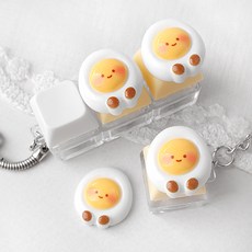 비즈아이 [6423-28]아크릴 키캡파츠 탑꾸재료 스마일계란 20x21.7mm 1개