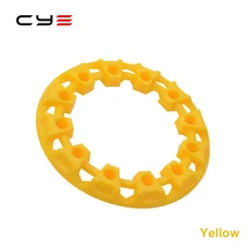 ATV 사륜 지형 차량 타이어 플라스틱 보호 커버 쿼드 바이크 부품 액세서리 6 인치 휠 장식, [05] yellow