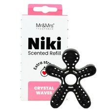 미스터앤미세스 니키 차량용 방향제 리필, 1개, 크리스탈웨이브즈