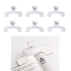 독서 북클립 책고정 와이드집게 책집게, 6개