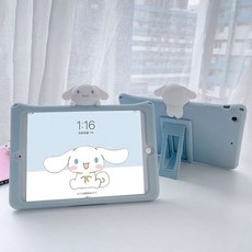 시나모롤 아이패드 케이스 거치대 귀여운 산리오 커버 에어 미니 프로 태블릿 캐릭터, 1개, C. 시나모롤+스트랩