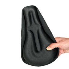 자전거 접이식 실내 자전거 안장 커버, 1개, 블랙