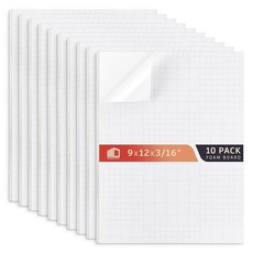 Frametory 자체 접착 폼 보드 40.6 x 50.8cm(16 x 20인치) - 10팩 화이트 마운팅 보드 스티커 뒷면 5mm(3/16인치) 두께의 포스터 보드 공