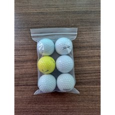 골프공지퍼팩(6알) 로스트볼지퍼백(100장), 100개