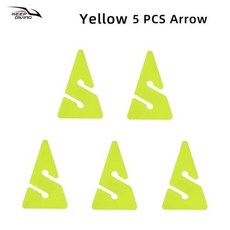 스쿠버 다이빙 범용 안전 동굴 라인 마커 화살표 신호 및 난파선 액세서리 3 개 5, 3) Yellow 5PCS Arrow