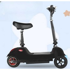 앉아서타는 전동킥보드 출퇴근 전동 좌식 킥보드 배달, 1개, 10인치 블랙