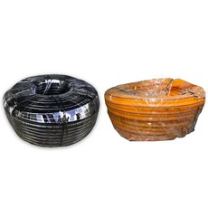 彈力水管 橡膠管 園藝澆水, 橘色,4分7(簡稱 4分)整捲 (150米), 1個