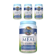 Garden of Life 超級食物植物性蛋白奶昔粉 香草風味, 1.1kg, 4罐