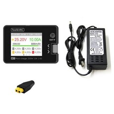 RC 배터리 충전기 200W 10A 고출력 다기능 자동차용 밸런스 충전기, 1개, 2_M7 밸런스 충전기 100W 전원 공급 장치