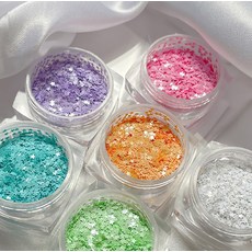 컬러스타 1mm 글리터 젤네일재료 파츠, 컬러스타 글리터 젤네일재료 파츠, 그린(016)