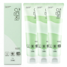 약담초 구취케어 잇몸치약 무불소 소금치약, 120g, 3개