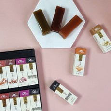 제주바다 우뭇가사리 원료 명품 수제 미니 고급 양갱 옛날 전통 영양 간식 부모님 어르신 할머니 할아버지 어른 노인 아버님 어머님 과자 추석 설 명절 어버이날 스승의날 선물 세트, 2단세트(14개입), 1.517kg, 1개