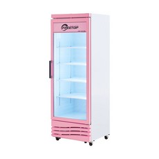 소상공인지원 1등급 음료수 냉장고 385L 업소용 쇼케이스 술장고 약국 병원 주류 편의점, FT-470RP 핑크 (착불배송비 해피콜안내)