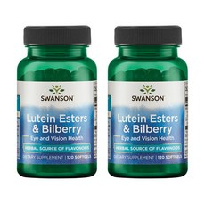 Swanson 斯旺森 葉黃素酯&山桑子複方軟膠囊, 120顆, 2罐