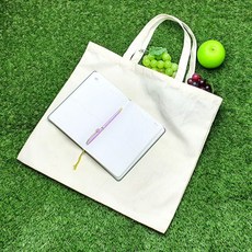 무지 캔버스백 베이지 가로L