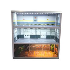 다이캐스트 주차장 전시장 1대64 스케일 자동차모형 미니어쳐 디오라마, D. 164클래식4단(6-8cm 레이싱모델 적합)