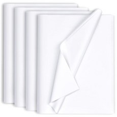 130장 50.8cm x 35.6cm(20인치 14인치) 화이트 티슈 페이퍼 선물 가방 크리스마스 결혼식 생일 예술 공예 파티 장식용, 130장 50.8cm x 35.6cm(20인치 14인치