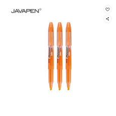 자바펜 파워라인 형광펜 오리지널, 오렌지, 3개