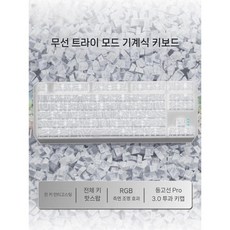 디아크몰 포러너 컨투어 기계식 키보드 마우스 세트 무선 사이드, 파란색 스위치 풀 키 핫스왑, 87 키, 13. iPad/태블릿 무선 블루투스 3모드, 텐키리스