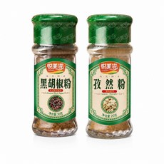 동화마켓 위메이유 캠핑 양꼬치 시즈닝 쯔란 쿠민 파우더 + 흑후추가루 세트 (20g+30g), 1세트