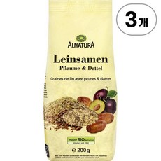 알나투라 알나투라 아마씨 자두 대추 Alnatura Alnatura Flaxseed Plum and Date 200g 200g, 3개
