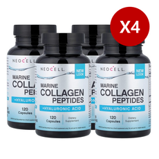네오셀 Neocell 마린 콜라겐 콜라겐/히알루론산, 120정, 4개
