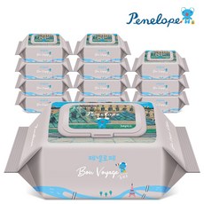 페넬로페 본보야지 루브르 휴대용 물티슈 캡형, 70g, 20매, 12개