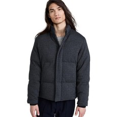 빈스 Vince 남성용 헤링본 패딩 재킷 해안/미디엄 헤더 그레이 X-Large 272214 3852084373, XL