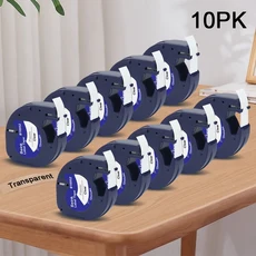 5/10PK 호환 다이모 라벨 테이프 레트라태그 91201 12267 12mm LT-100H LT200 프린터용, 07 10PK 12267