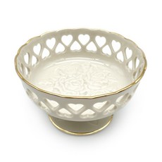 Antique 레녹스 하트 컬렉션 Heart Collection 투각 컴포트 케이크 스탠트 디저트트레이 카페그릇 주방인테리어, 1개