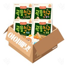 아이배냇 곡물친구 4종, 1세트, 160g, 고구마+딸기+치즈+감귤
