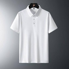 polo衫男冰絲涼感衣吸濕排汗運動薄款上衣爸爸高級感年輕男裝短袖T恤速乾透氣商務修身夏天大尺碼正肩短袖男款高爾夫球衫