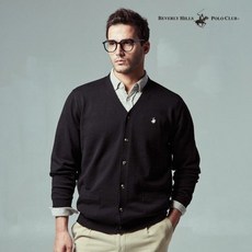[비버리힐즈클럽] 남성 클래식 WOOL 블렌디드 니트 가디건 2929191