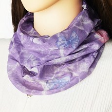 防曬面罩 新款夏季脖套掛耳遮臉圍脖護頸脖套掛耳套頭百搭透氣防曬面罩女, 掛耳蝴蝶紫色【1條裝】, 1個
