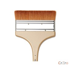 화홍 백붓 132 납작 미술붓 7호 125mm 전문가용 페인트 유화 아크릴 1개입