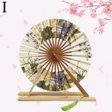 日式風車扇 禮品扇子 日本和風團扇 隨身折疊扇 女士摺扇, I